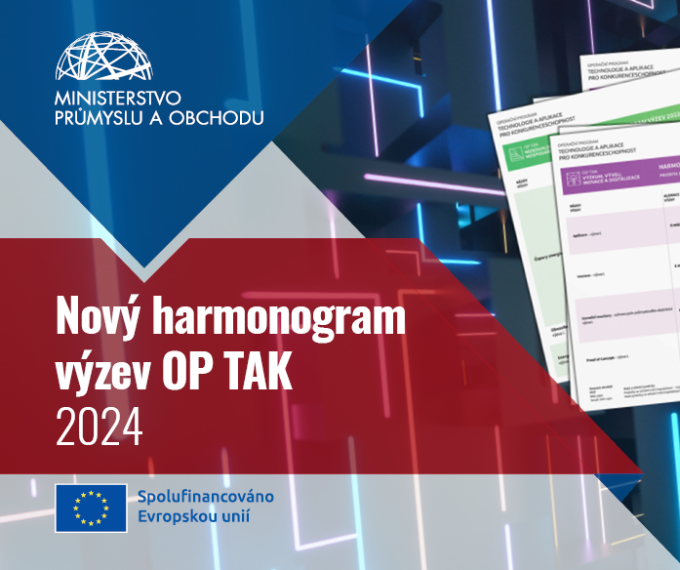 Harmonogram výzev OP TAK pro rok 2024